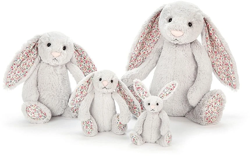 Jellycat Blossom Silber Plüschtier Hase Mittelgroß - 31 Cm 4 Jellycat Blossom Silber Plüschtier Hase Mittelgroß - 31 Cm – Bild 4