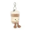 Jellycat Anhänger Amuseable Coffee-To-Go Bag Charm Plüsch Kaffee