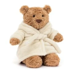 Jellycat Stofftier Bartholomew Bear Bathrobe Plüschtier Bär Mit Bademantel -Jellycat BARM2BR 4 252773