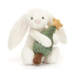 Jellycat Stofftier Bashful Bunny With Christmas Tree Hase Mit Weihnachtsbaum