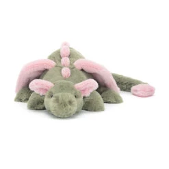 Jellycat Stofftier Malachy Dragon Plüsch-Drache Grün-Rosa -Jellycat OLV2DD 4 543211