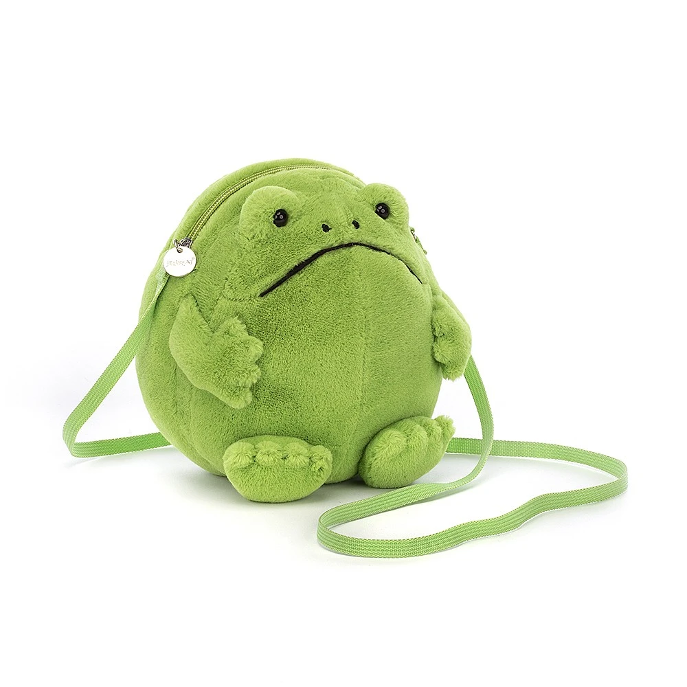 Jellycat Tasche Ricky Rain Frog Bag Frosch Tasche, Handtasche In Grün 1 Jellycat Tasche Ricky Rain Frog Bag Frosch Tasche, Handtasche In Grün