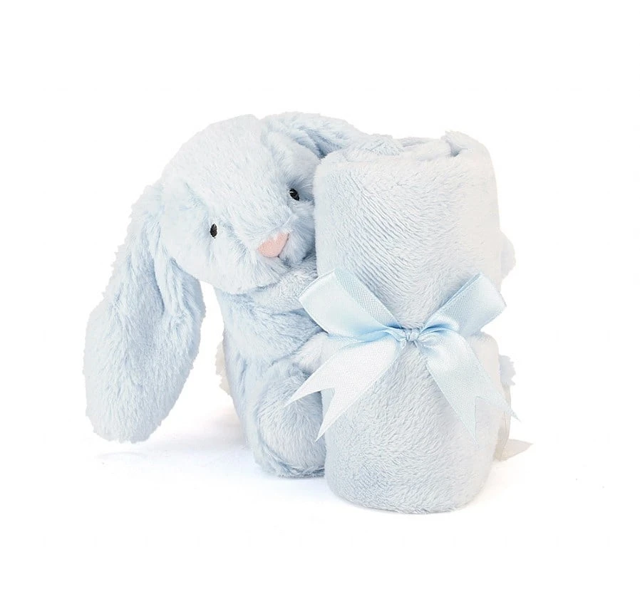Jellycat Schnuffeltuch Bashful Hase Blau - 34cm 4 Jellycat Schnuffeltuch Bashful Hase Blau - 34cm – Bild 4