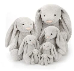 Jellycat Bashful Hase Silber Sehr Groß - 51cm 7 Jellycat Bashful Hase Silber Sehr Groß - 51cm -Jellycat afbeelding 4 13