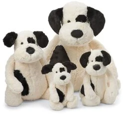 Jellycat Bashful Welpe Schwarz Und Cremefarben Mittelgroß - 31cm 7 Jellycat Bashful Welpe Schwarz Und Cremefarben Mittelgroß - 31cm -Jellycat afbeelding 4 14