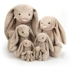 Jellycat Bashful Hase Beige Mittelgroß - 31 Cm 7 Jellycat Bashful Hase Beige Mittelgroß - 31 Cm -Jellycat afbeelding 4 24