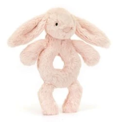 Jellycat Greifling Bashful Bunny Ring Rattle Blush Rassel Rosa
