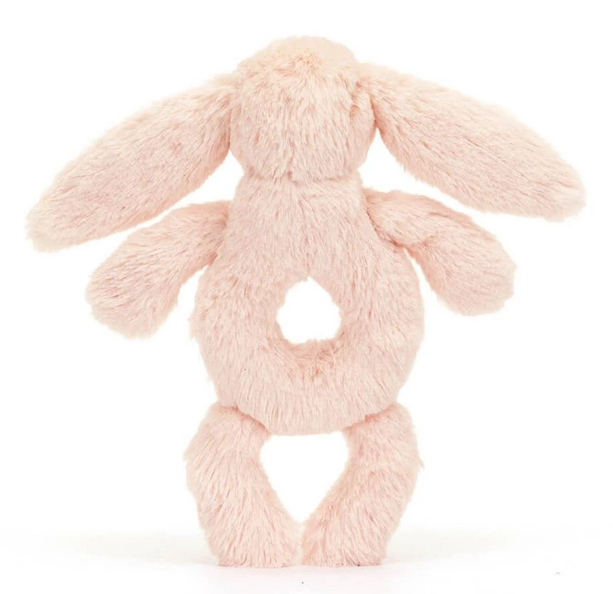 Jellycat Greifling Bashful Bunny Ring Rattle Blush Rassel Rosa 3 Jellycat Greifling Bashful Bunny Ring Rattle Blush Rassel Rosa – Bild 3