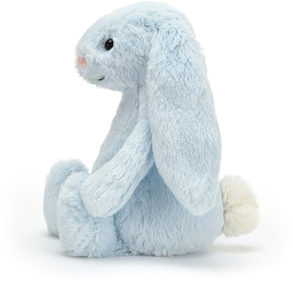 Jellycat Bashful Hase Blau Rassel - 18cm 2 Jellycat Bashful Hase Blau Rassel - 18cm – Bild 2