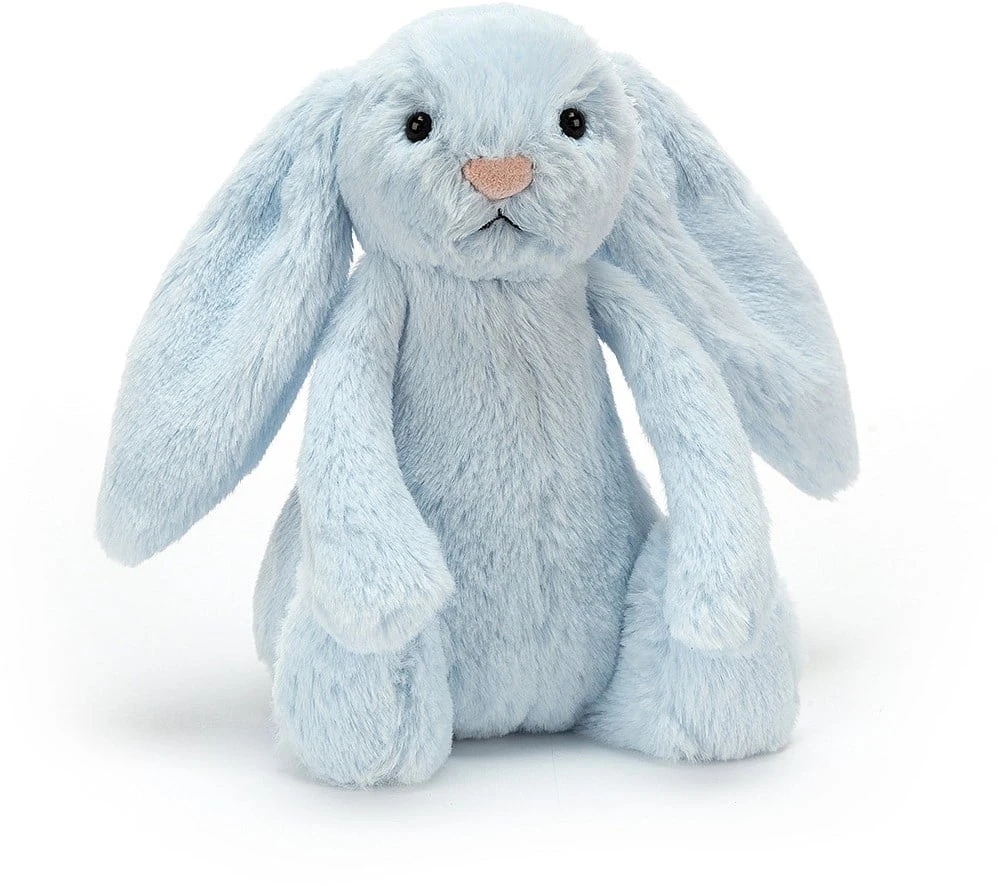 Jellycat Bashful Hase Blau Rassel - 18cm 1 Jellycat Bashful Hase Blau Rassel - 18cm