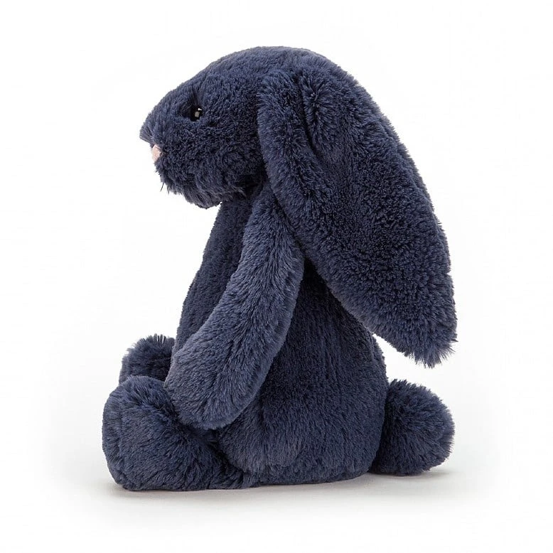 Jellycat Bashful Hase Marineblau Mittelgroß 31cm 2 Jellycat Bashful Hase Marineblau Mittelgroß 31cm – Bild 2
