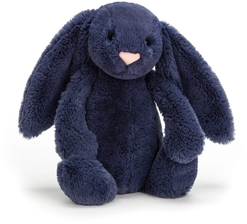 Jellycat Bashful Hase Marineblau Mittelgroß 31cm 1 Jellycat Bashful Hase Marineblau Mittelgroß 31cm