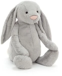 Jellycat Bashful Hase Silber Gigantisch - 108cm