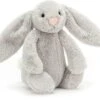 Jellycat Bashful Hase Silber Klein - 18 Cm