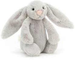 Jellycat Bashful Hase Silber Klein - 18 Cm