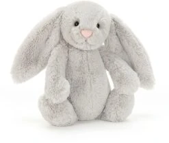 Jellycat Bashful Hase Silber Mittelgroß - 31cm