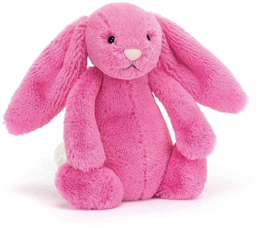 Jellycat Bashful Hot Pink Hase Klein - 18x9cm 1 Jellycat Bashful Hot Pink Hase Klein - 18x9cm