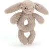 Jellycat Bashful Rassel Kaninchen Beige - 18 Cm