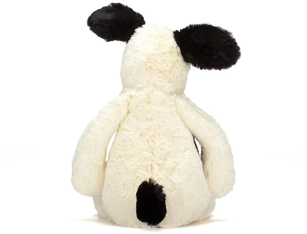Jellycat Bashful Welpe Schwarz Und Cremefarben Klein - 18 Cm 3 Jellycat Bashful Welpe Schwarz Und Cremefarben Klein - 18 Cm – Bild 3