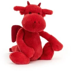 Jellycat Kuscheltier Bashful Roter Drache Mittelgross - 31cm