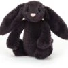 Jellycat Kuscheltier Bashful Tintenschwarz Hase Klein - 18cm