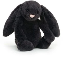 Jellycat Kuscheltier Bashful Tintenschwarz Hase Mittelgross - 31cm