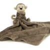 Jellycat Schnuffeltuch Bashful Affe - 33 Cm