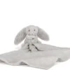 Jellycat Schnuffeltuch Bashful Hase Silber - 33 Cm