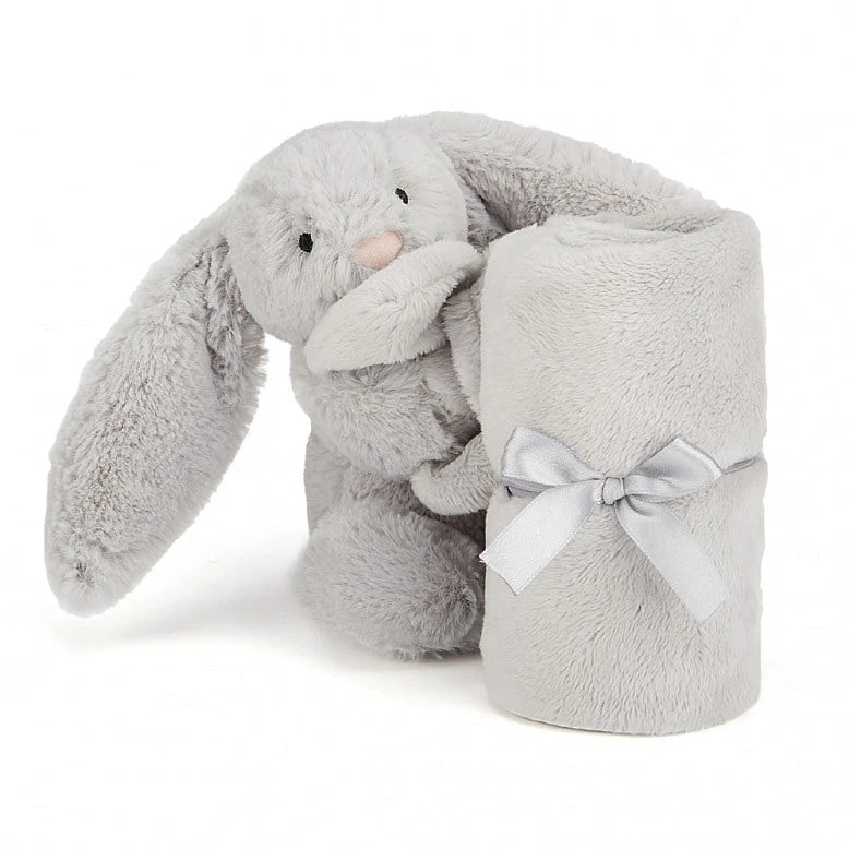 Jellycat Schnuffeltuch Bashful Hase Silber - 33 Cm 2 Jellycat Schnuffeltuch Bashful Hase Silber - 33 Cm – Bild 2