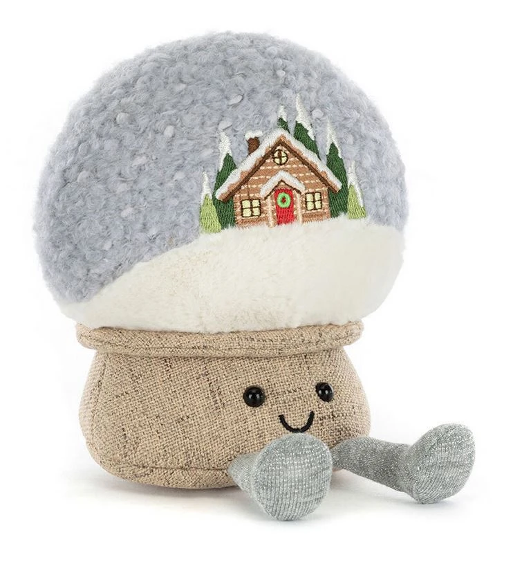 Jellycat Stofftier Amusealbes SnowGlobe Schneekugel 2 Jellycat Stofftier Amusealbes SnowGlobe Schneekugel – Bild 2