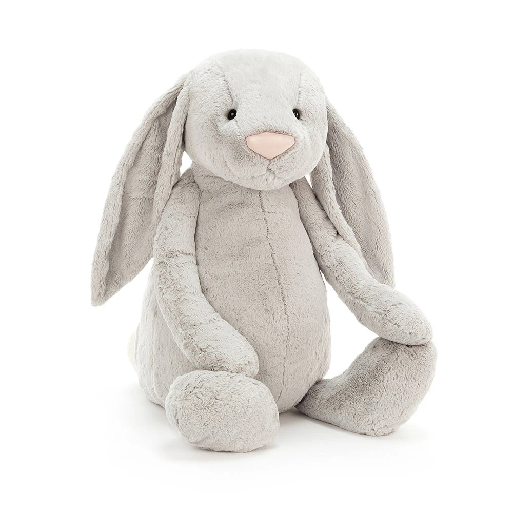 Jellycat Stofftier Bashful Silver Bunny Really Really Big Plüsch Hase Gigantisch Groß 1 Jellycat Stofftier Bashful Silver Bunny Really Really Big Plüsch Hase Gigantisch Groß